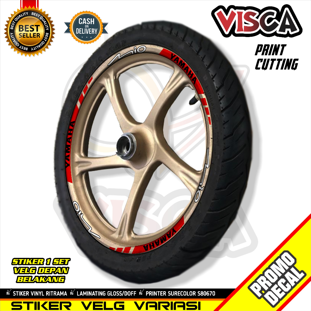 Stiker Velg List Velg Motor Stiker Velg MIO