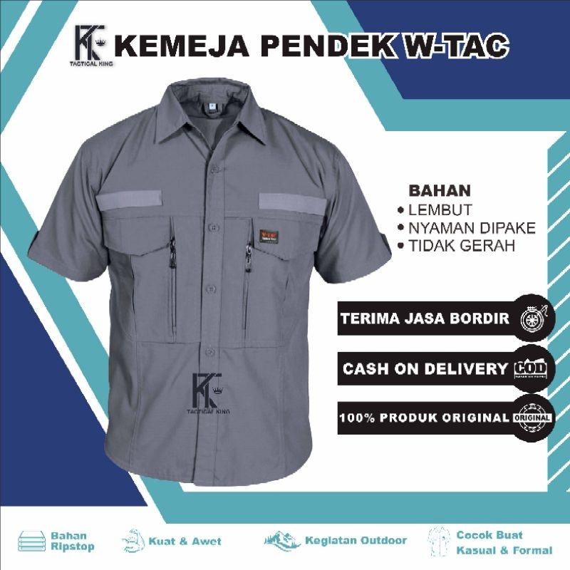 Kemeja Tactical W TAC Lengan Pendek