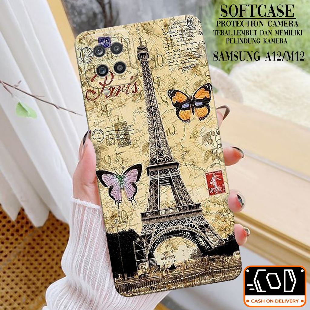 Case Hp Samsung Galaxy A12/M12 - Soft Pro Camera - Softcase Samsung Galaxy A12/M12 - Casing Samsung 