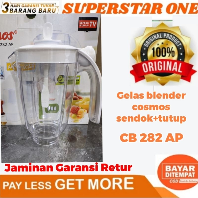 Gelas jus sendok+Tutup blender cosmos CB 282 AP