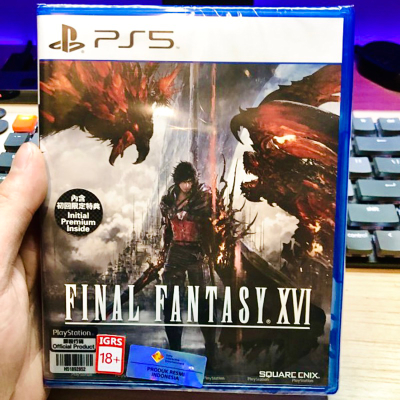 Final Fantasy XVI Ps5 Kaset FF 16 Playstation PS 5 Original Ori CD BD Game Games FF 16 Ffxvi ff16 fantasi sony region 3 asia reg R3 reg3 Req req3 ps4 4 FF disk disc second bekas seken fantasy16 fantasi16 fantasyxvi fantasixvi 2nd new baru bluray disc xvl