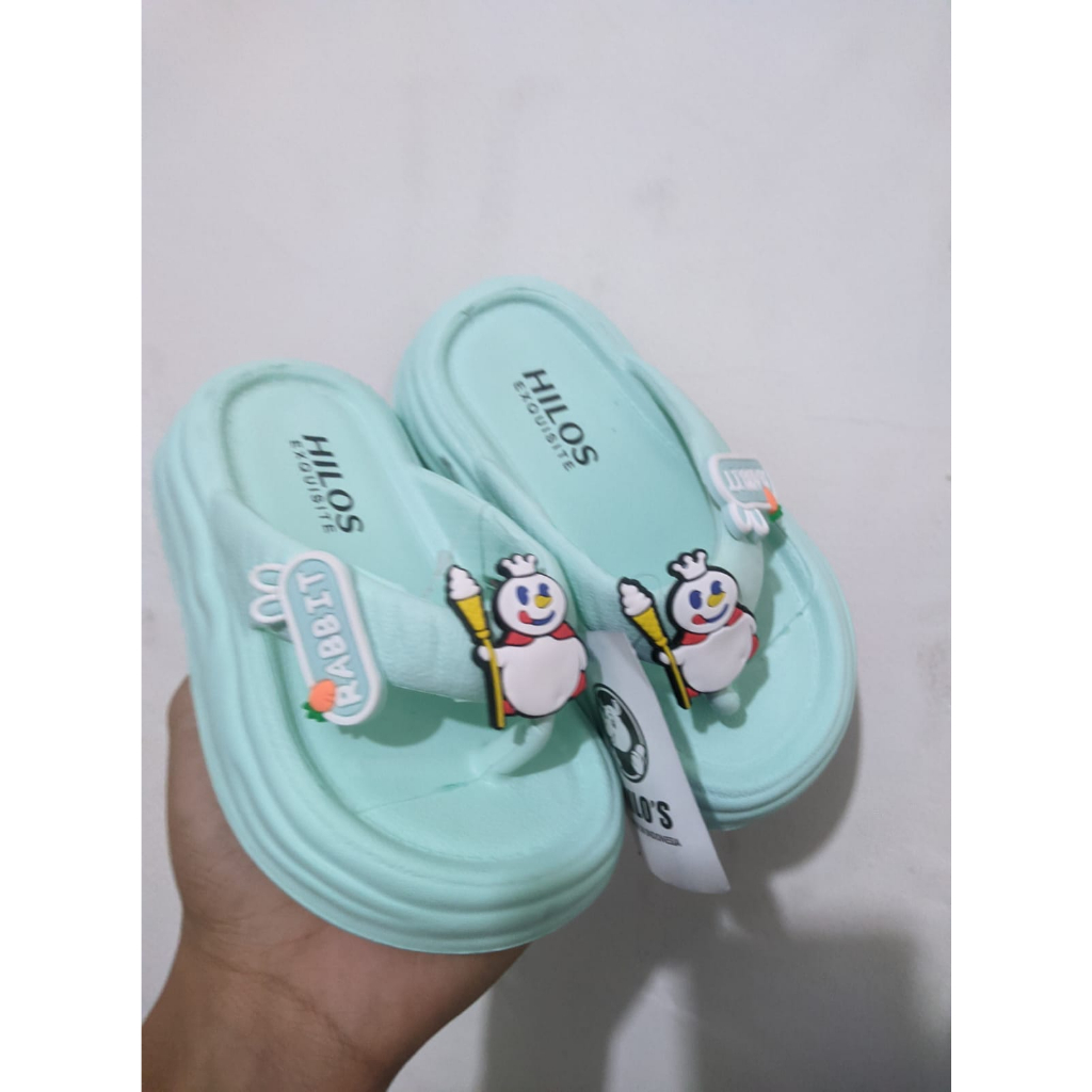 Sandal perempuan tanggung Sandal japit anak wanita  bermodel MIXUE Sandal Karet Jelly Sandal Empuk nyaman di pakai model terbaru dari mixue size 24-35