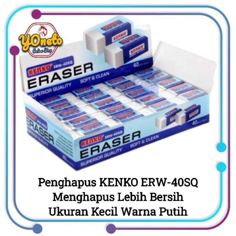 

Penghapus Pensil KENKO 40SQ Hitam/Putih