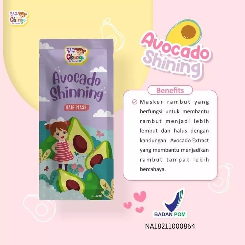 ✿ELYSABETHME✿ CHINGU hair mask sachet untuk perawatan rambut