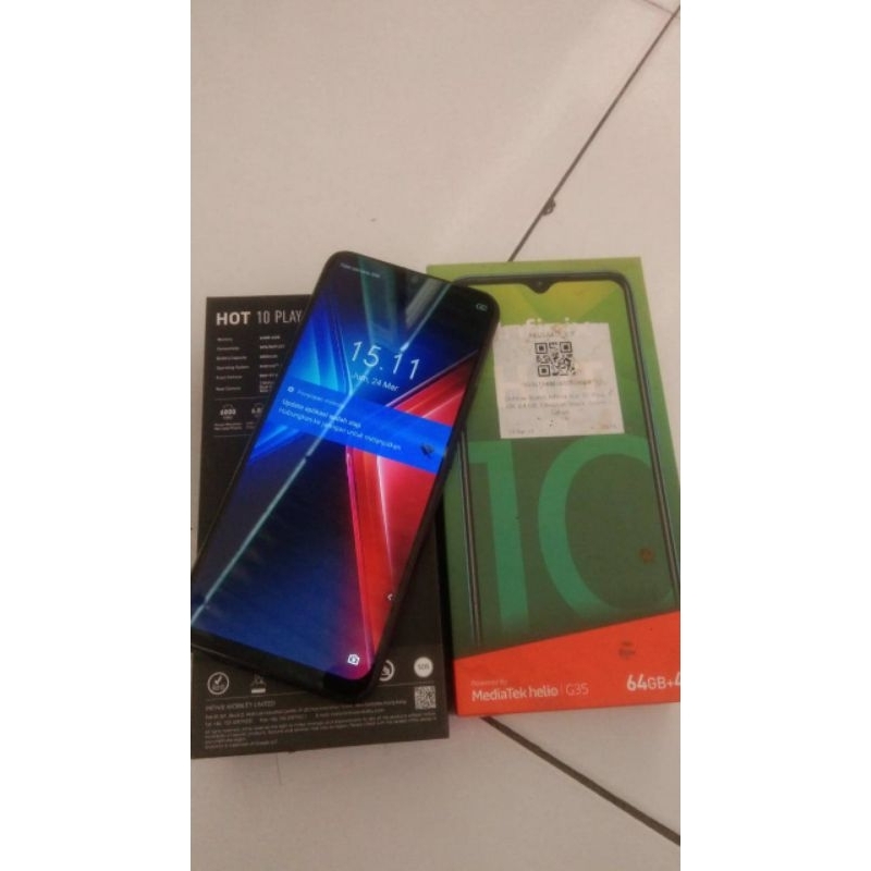 HP SEKEN INFINIX HOT 10 PLAY RAM 4/64 NOMINUS FULLSET