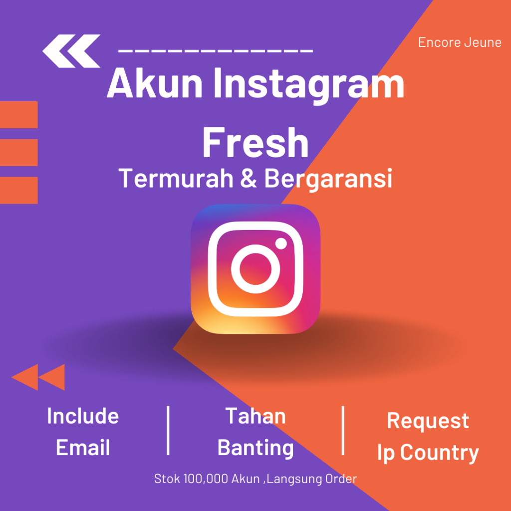 Akun Instagram Fresh / Polosan / Kosongan