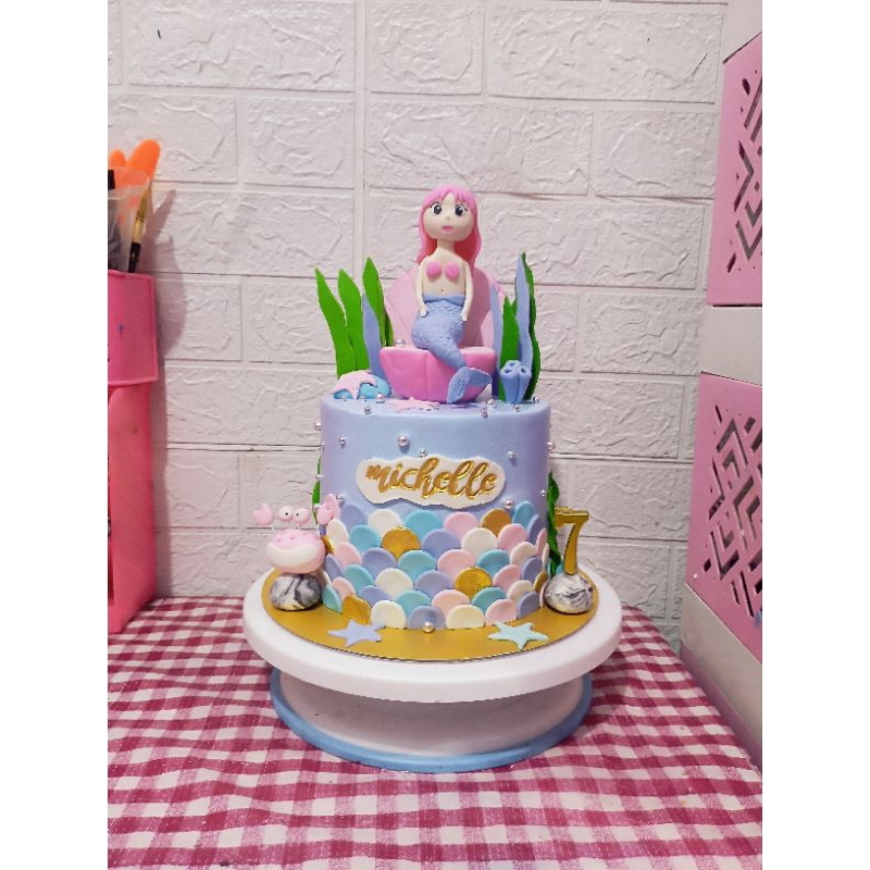 

kue ulang tahun mermaid/cake ulang tahun duyung
