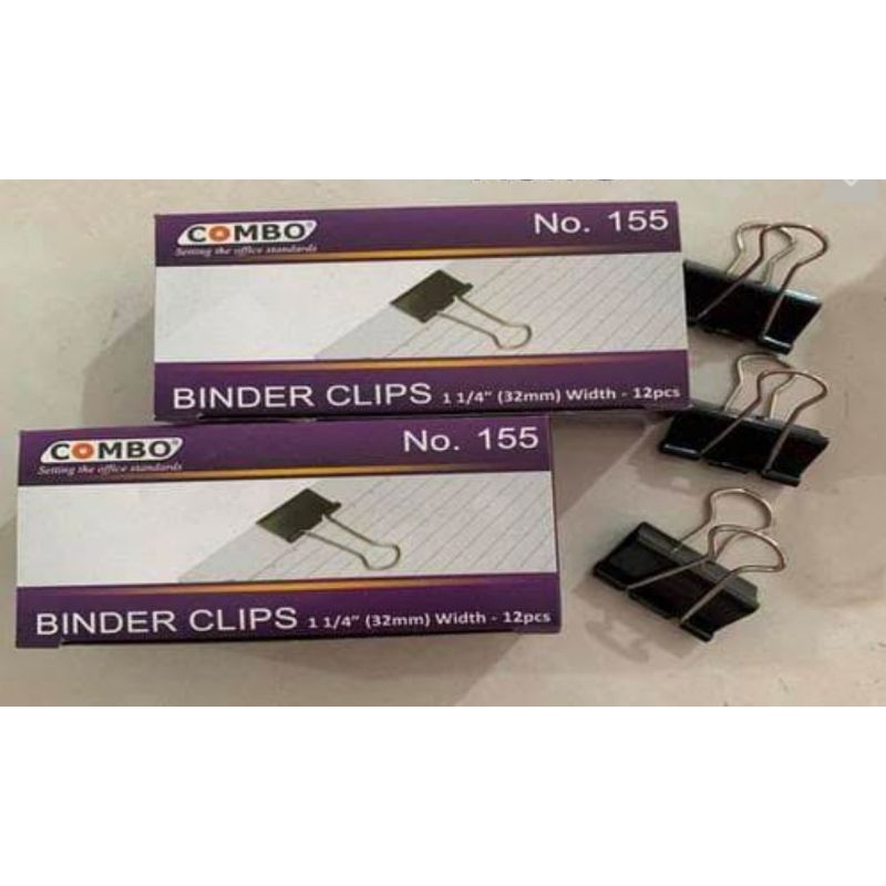 

BINDER CLIPS COMBO NO.155 PENJEPIT KERTAS (1pc)