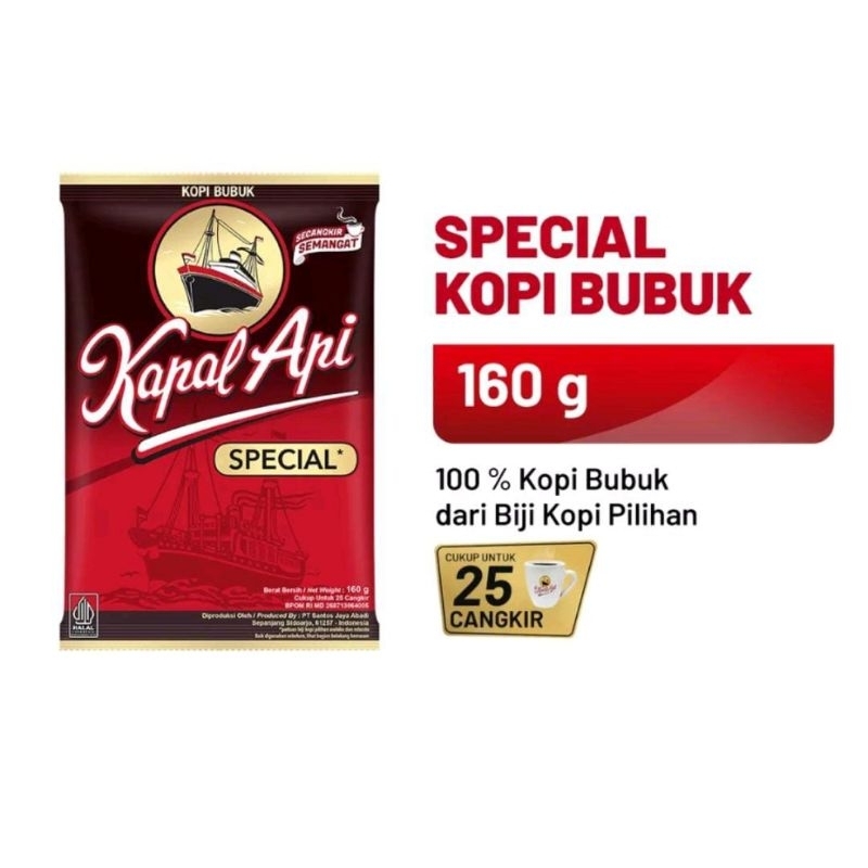 

Kopi Kapal Api Special Merah 150 gram