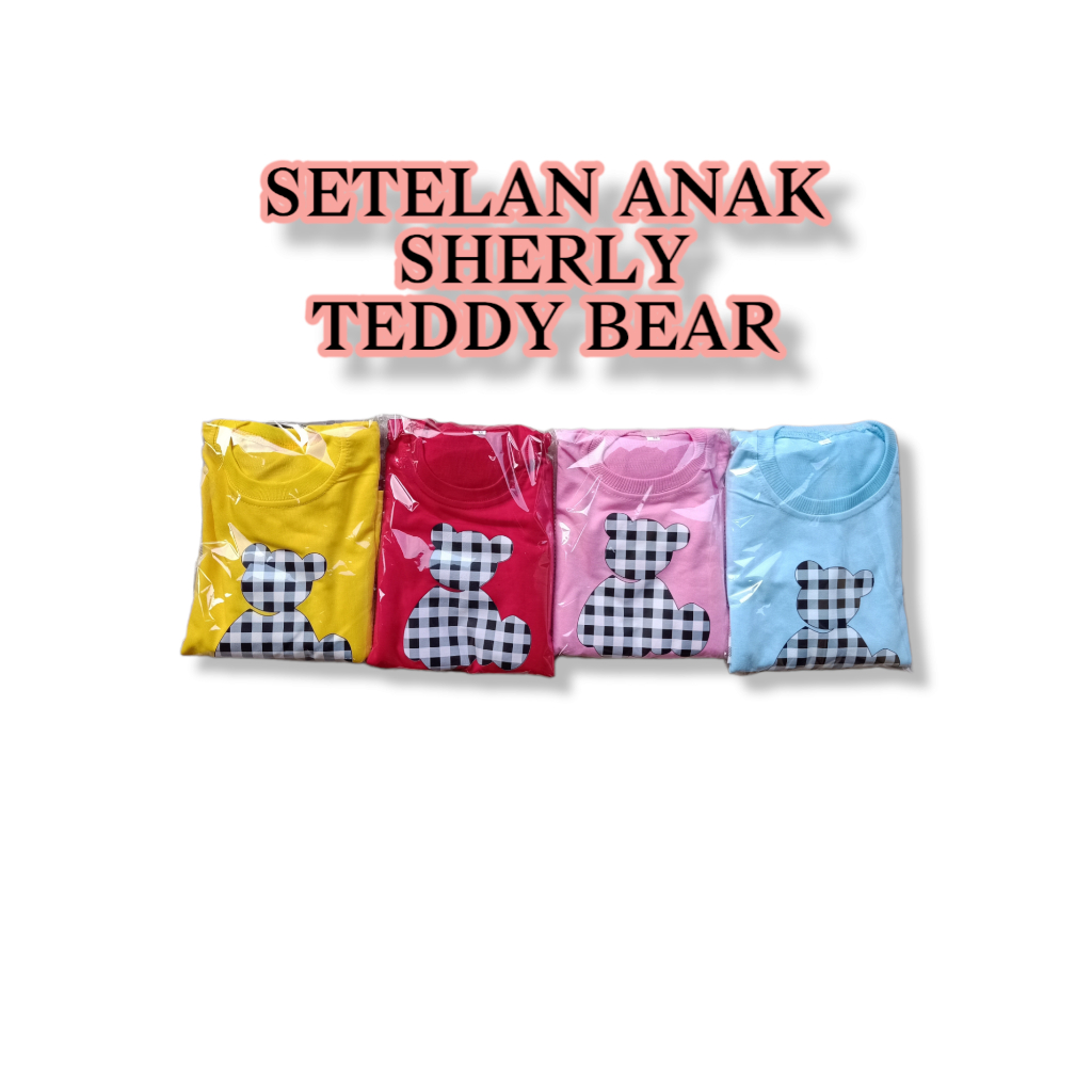 SETELAN BAJU ANAK SHERLY // SETELAN BAJU ANAK SHERLY TEDDY BEAR USIA 1-6 TAHUN // BAJU ANAK SHERLY // BAJU TEDDY BEAR ANAK TERBARU // SETELAN BAJU ANAK PEREMPUAN SHERLY TEDDY BEAR