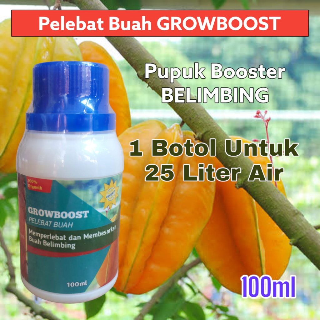 Pupuk Buah Belimbing Premium Organik GrowBoost Buah Belimbing 100ml