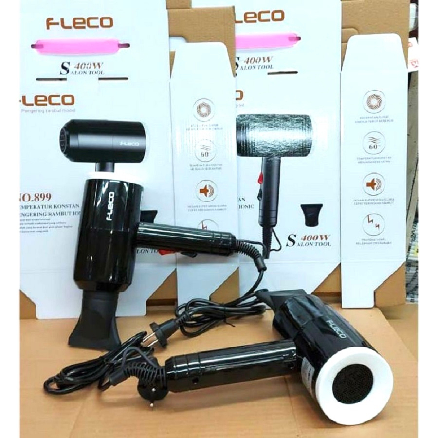 Hairdryer Hair Dryer Pengering Rambut Fleco 899 400W 400 Watt Lipat Ion Ionic