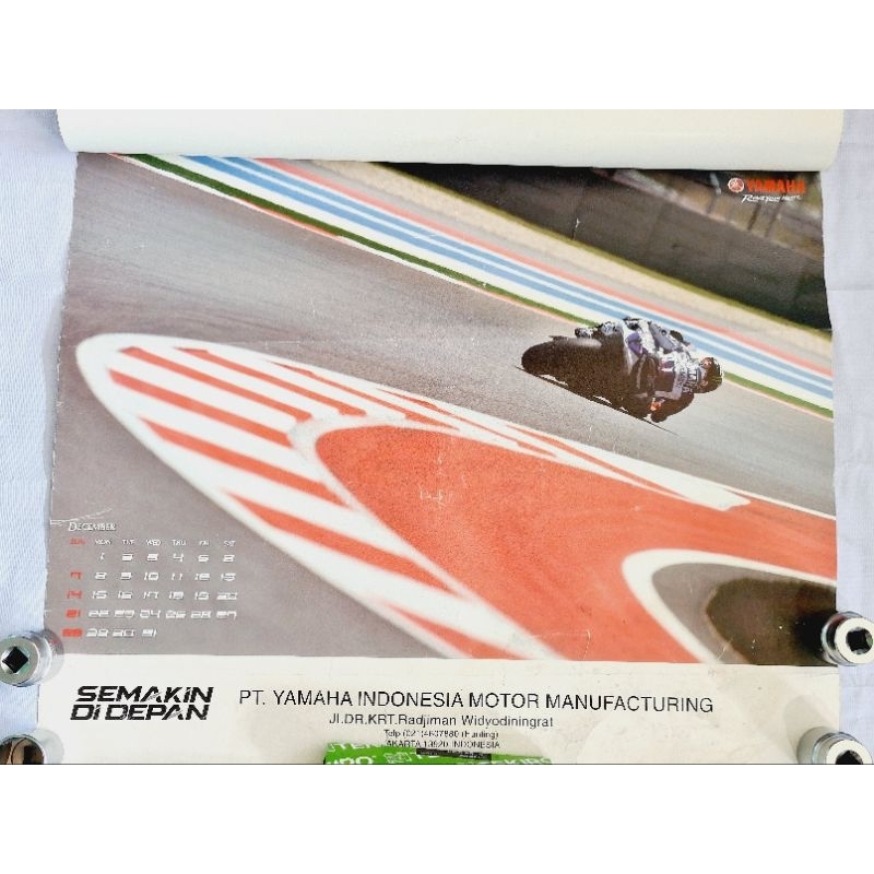 Kalender lawas YAMAHA MOTOR GP 2014 ORI