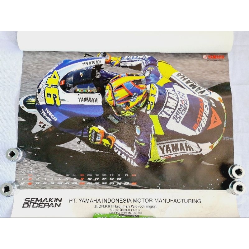 Kalender lawas YAMAHA MOTOR GP 2014 ORI