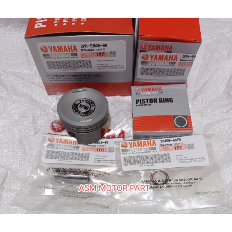 PISTON KIT YAMAHA MIO M3 STANDAR OS 25, OS 50, OS 75, OS 100 MIO Z MIO S 2PH SEHER MIO M3 2PH