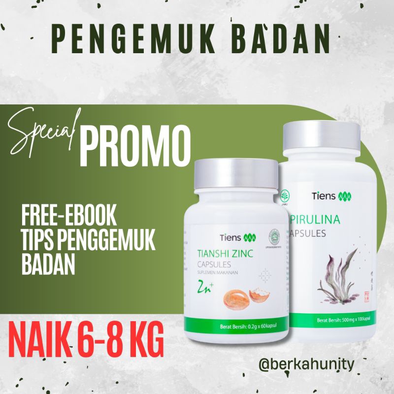 Weight Gain Penggemuk Badan Penambah Nafsu Makan Anak Tiens Zinc