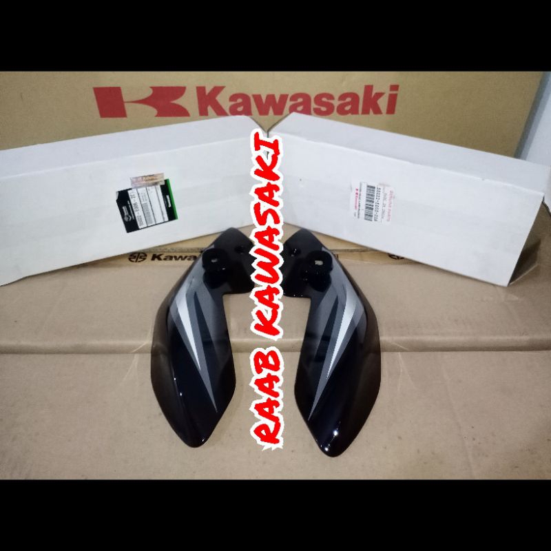 cover batok lampu hitam stiker set pulsar ns 200 original kawasaki