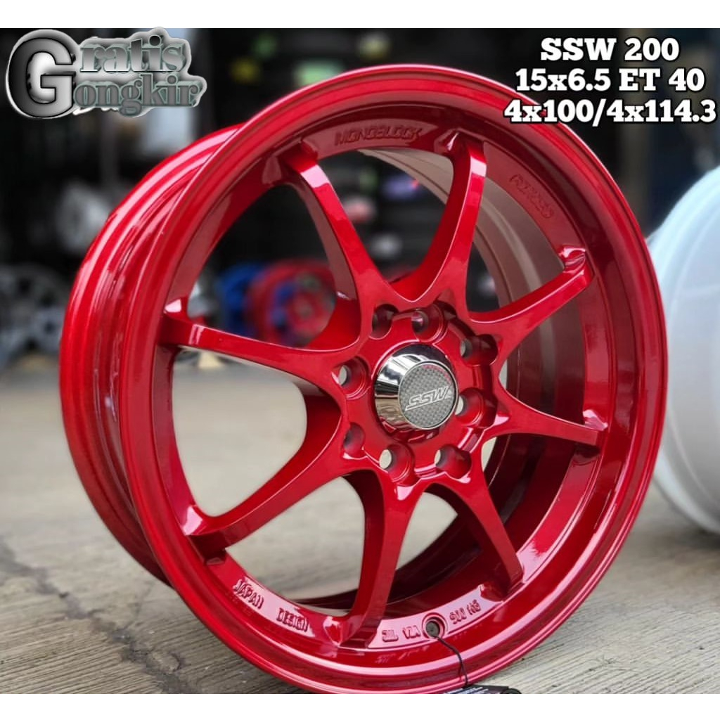 VELG SSW 200 R15X6.5 ET40 VELG MOBIL RING 15 CE28 VELG RACING MURAH SEMARANG