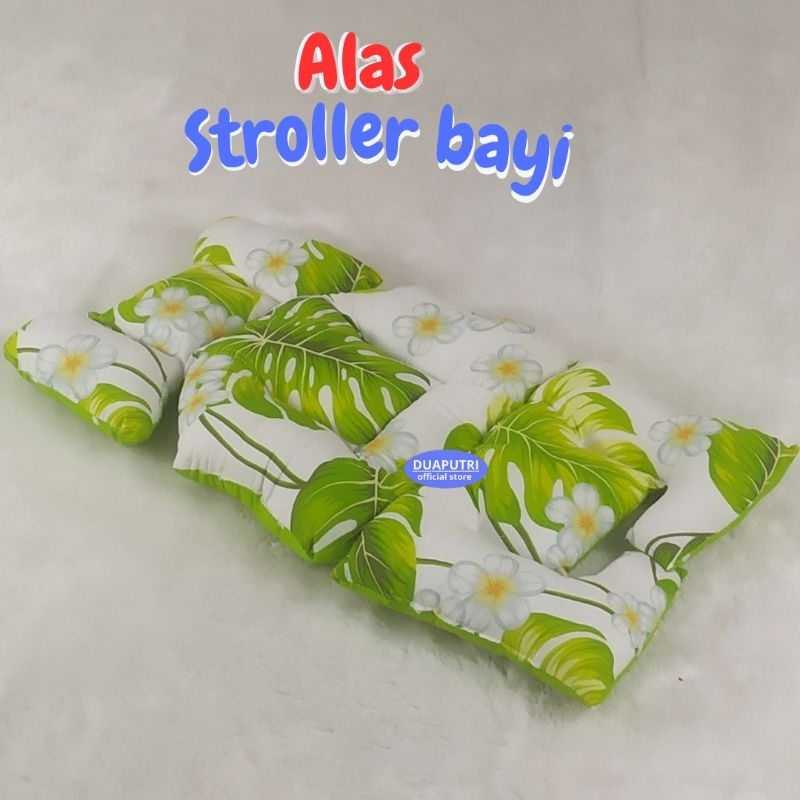 ALAS STROLLER BAYI UNIVERSAL MOTIF DAUN