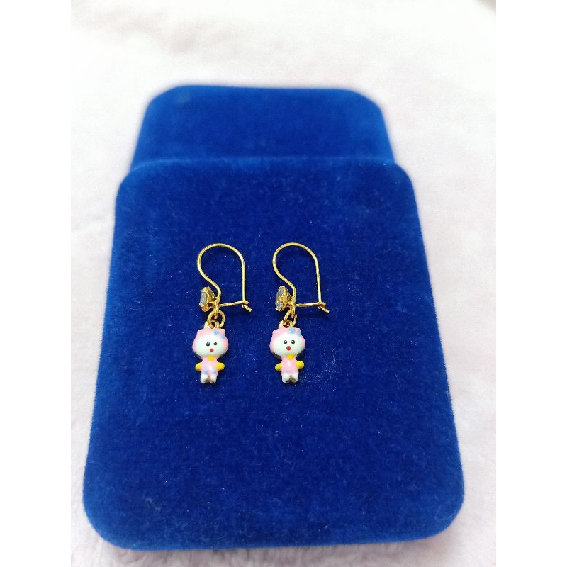 ANTING ANAK PERAK 925 LAPIS MAS