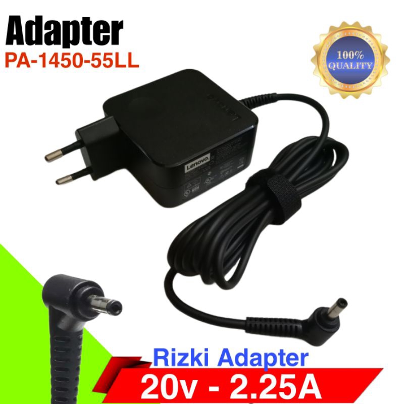 Charger Laptop Lenovo 20v - 2.25A &amp; 20v - 3.25A PA -1450-55LL Adaptor Casan Laptop Lenovo ideapad