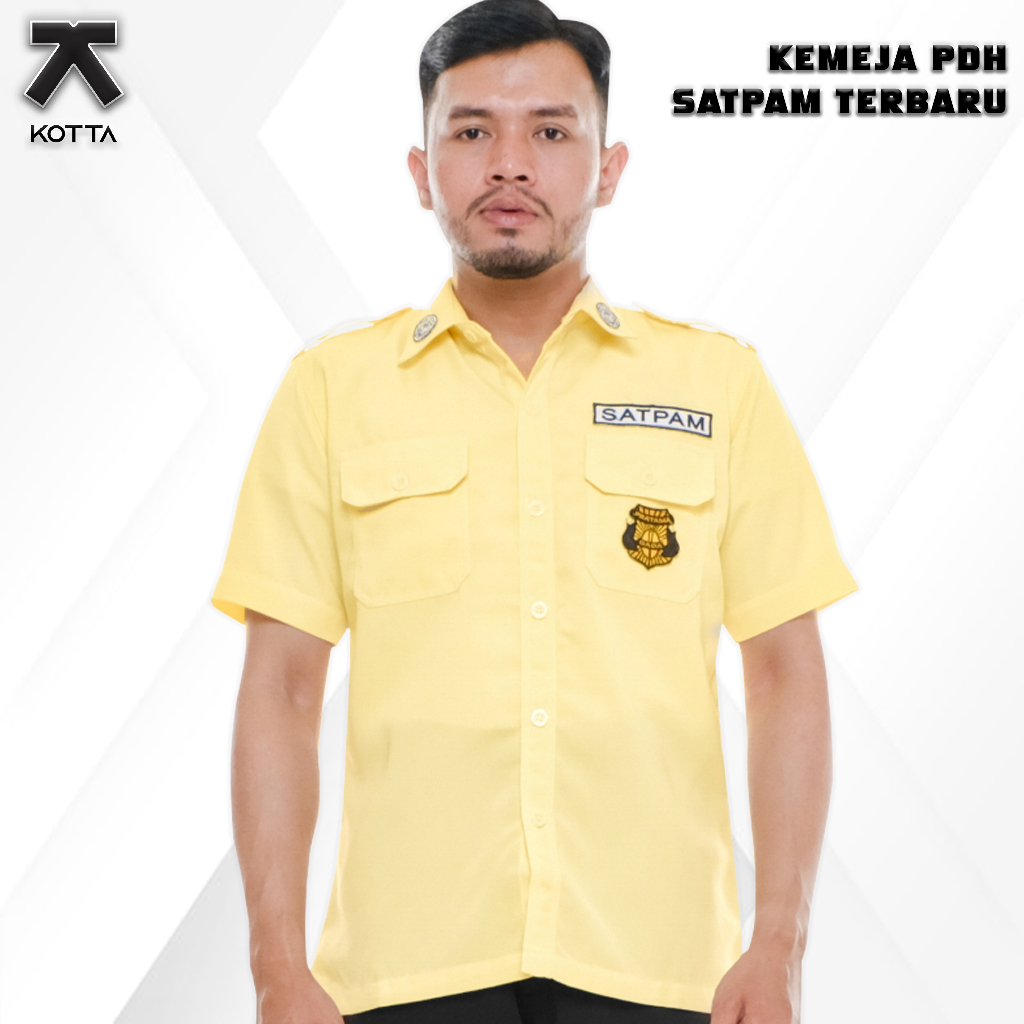 BAJU PDL SATPAM TERBARU KREM - KEMEJA PDL SATPAM KREM - KEMEJA PDL SATPAM 2022