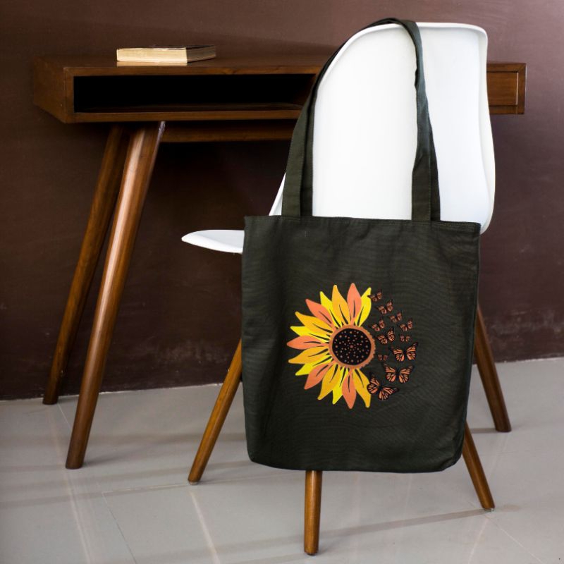 Mmo sport Tote Bag Canvas Premium Series Pria Wanita Simple Aesthetic