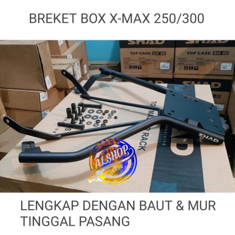 BREKET BOX XMAX / BEHEL BOX XMAX / TOP MASTER RACK YAMAHA XMAX 250 300