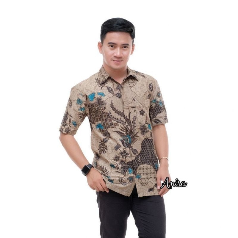 BAJU BATIK PRIA ABADI BATIK KEMEJA BATIK PRIA LENGAN PENDEK