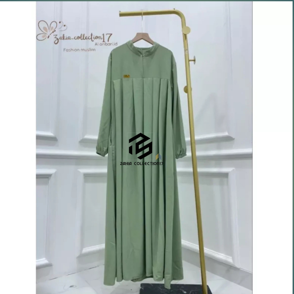 Baju Gamis Dewas Terbaru 2024 Busui Cringkle Airflow S M L XL Nabila Dress Terbaru Model Polos Viral Gamis Pengajian Gamis Seragaman