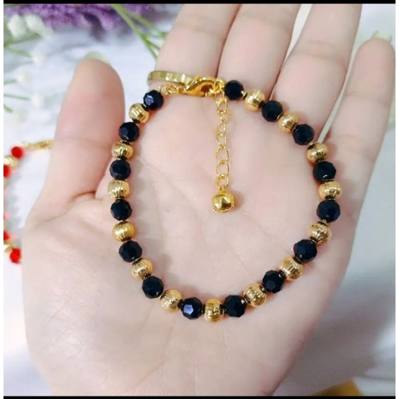 gelang lada permata Hitam titanium