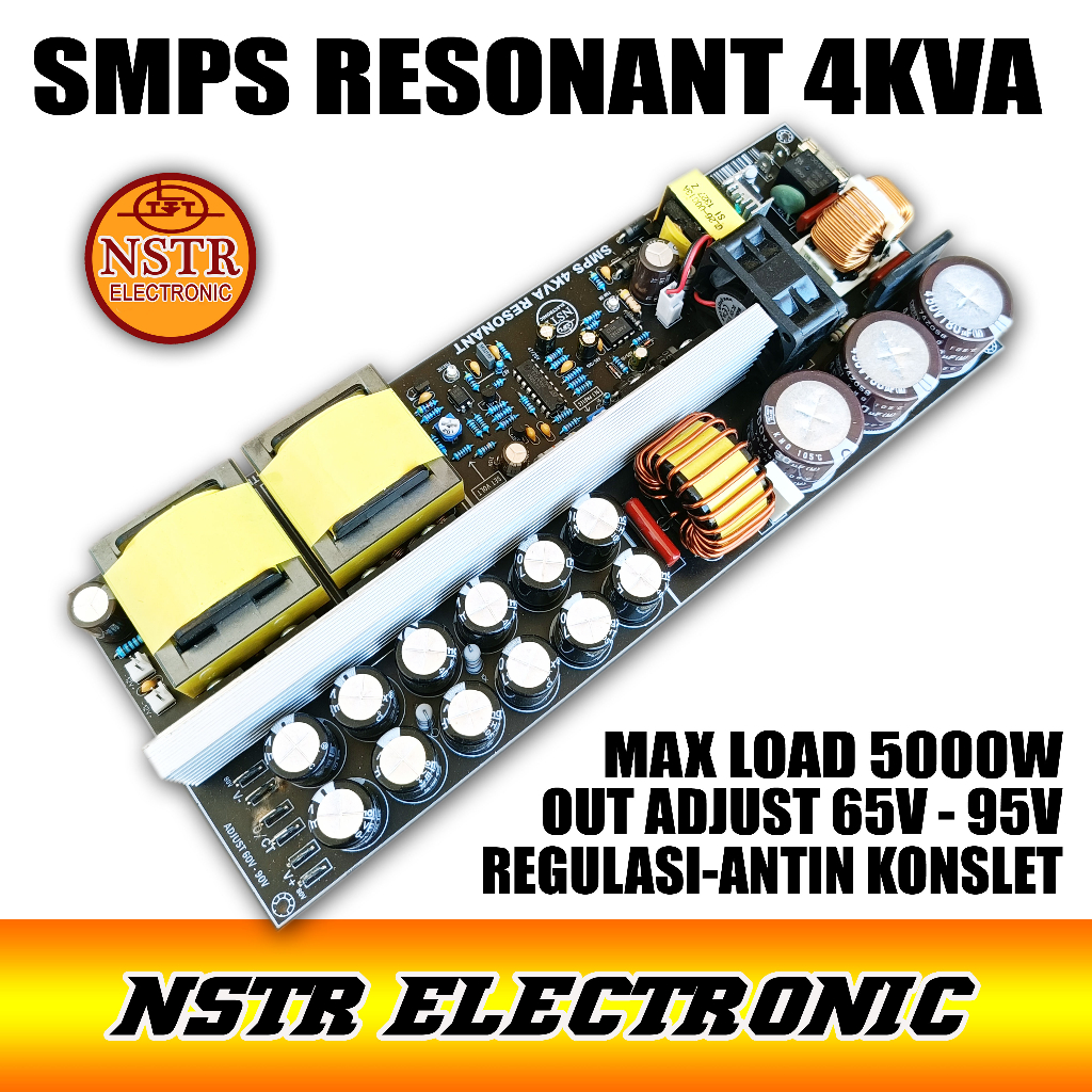 SMPS RESONANT 4KVA REGULASI ADJUST 65V- 95V