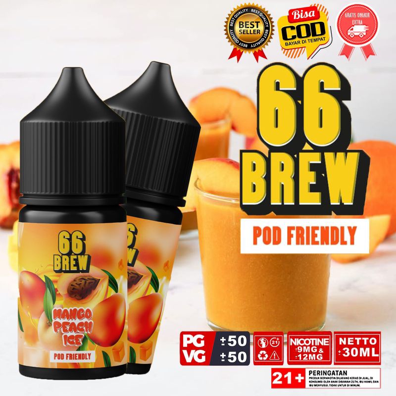 LIQUID POD FRENDLY MURAH RASA MANGO PEACH ICE