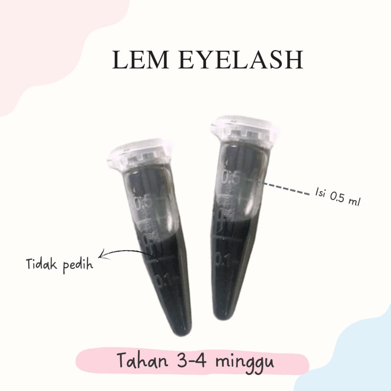 Eyelash Glue Tahan 3-4 Minggu / Lem Bulu Mata Tidak Pedih Tahan Lama