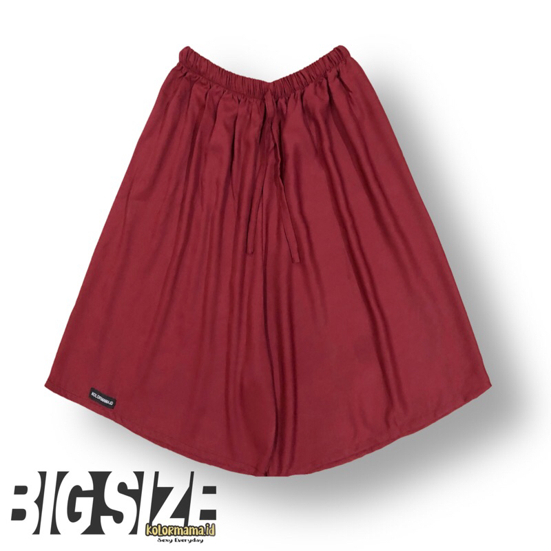 celana pendek wanita RAYON TWILL PREMIUM - BIG SIZE