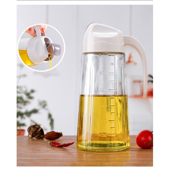 BOTOL MINYAK GORENG BAHAN KACA TEBAL KAPASITAS 630ML / BOTOL KACA SERBAGUNA / OIL POT 630ML