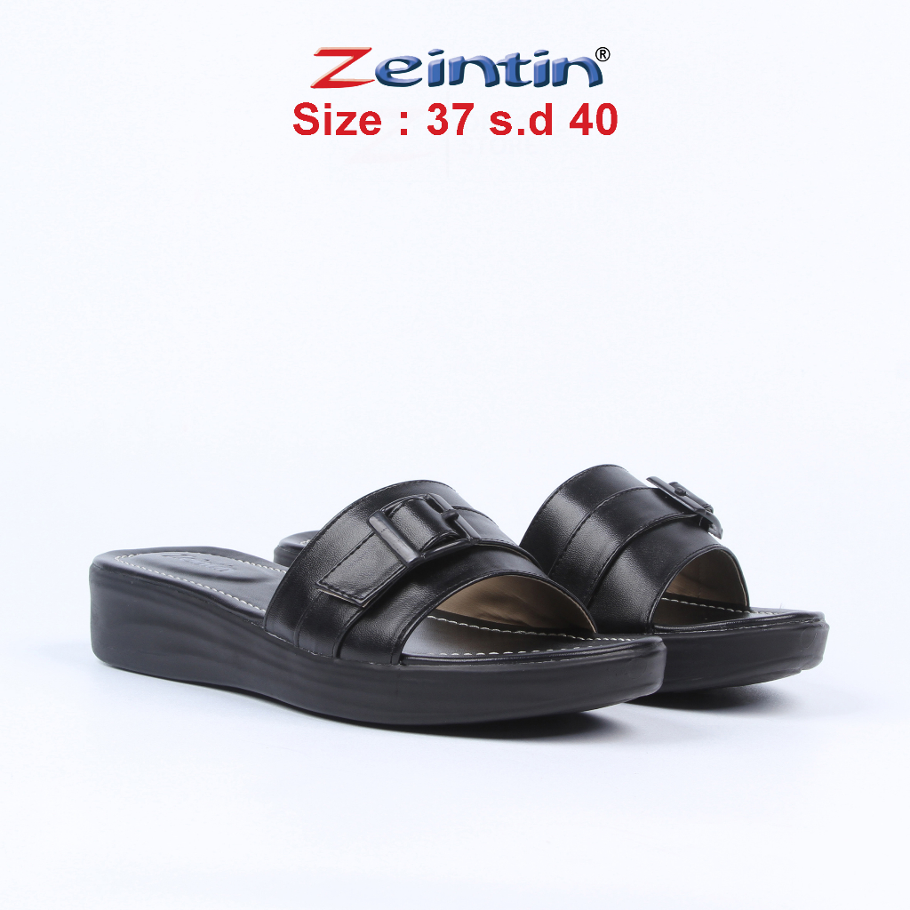 Zeintin - Sandal Wanita Kulit Sintetis Original Zeintin Sendal Slip On Wanita Sandal Slide Terlaris HP