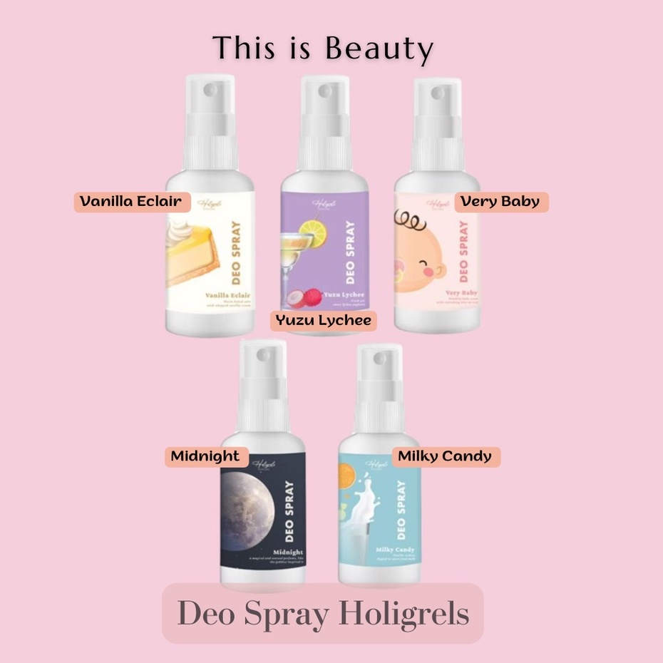 HOLIGRELS DEODORANT SPRAY DEO SPRAY HOLIGRELS BPOM