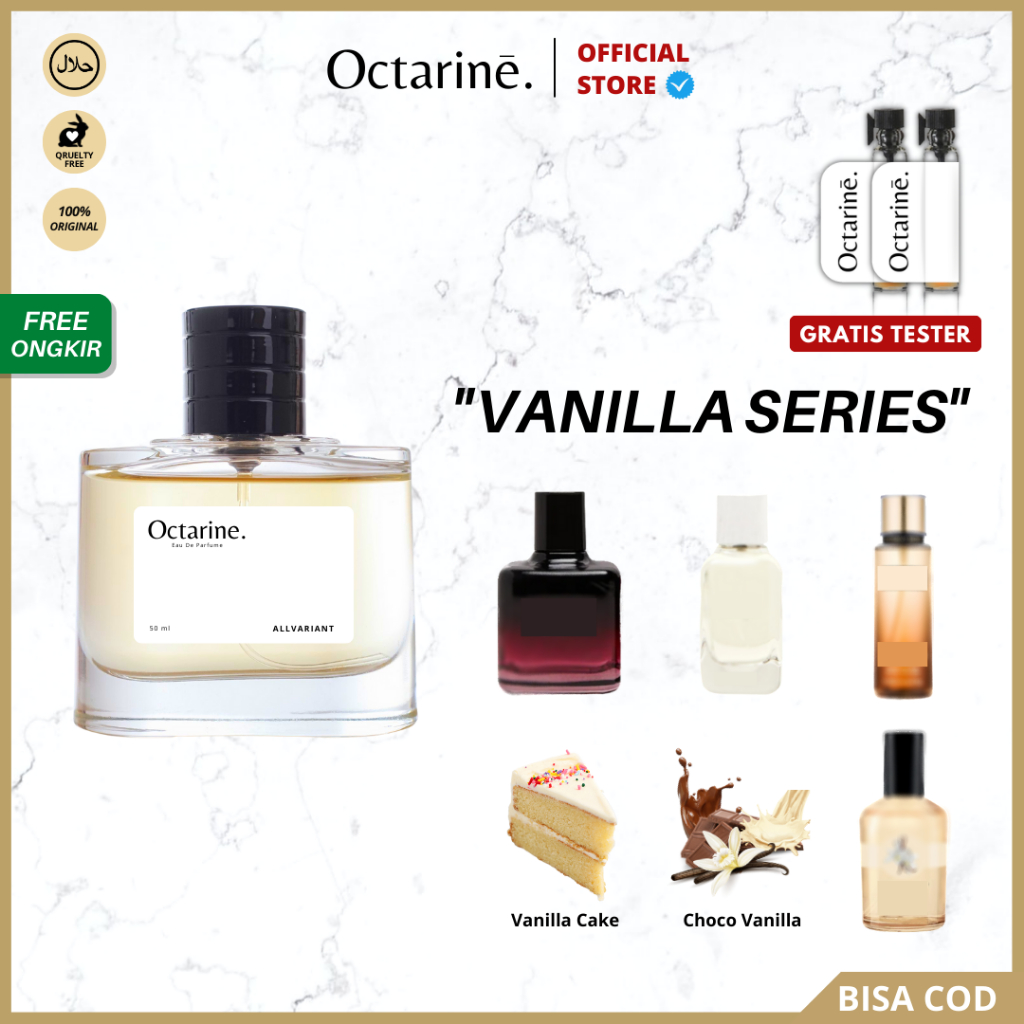 Octarine - Parfum Wanita Pria Wangi Tahan Lama Aroma Vanilla Fresh Elegan Sexy | Parfume Pria Farfum Perfume Minyak Wangi Cewek Cowok Murah inspired Original
