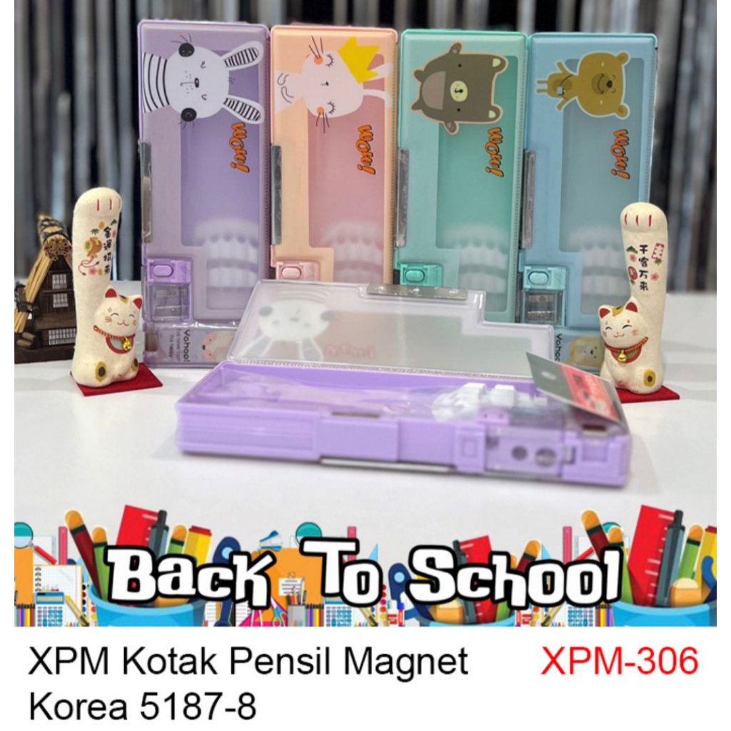 

Kotak pensil magnet motif lucu pencil case magnet untuk anak anak sekolah