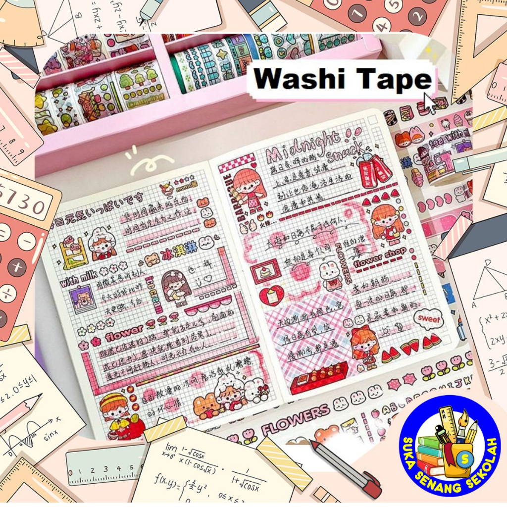 

Washi Tape 3 Cm Selotip Isolasi Paper Motif Cute AT0130