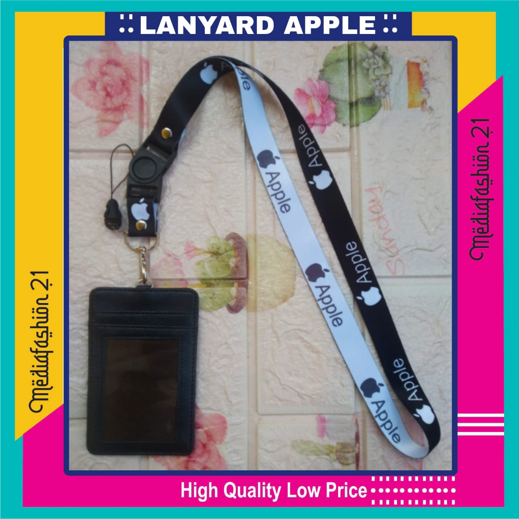 

Lanyard Tali Gantungan ID Card APPLE Free Strap Gantungan HP/Flashdisk