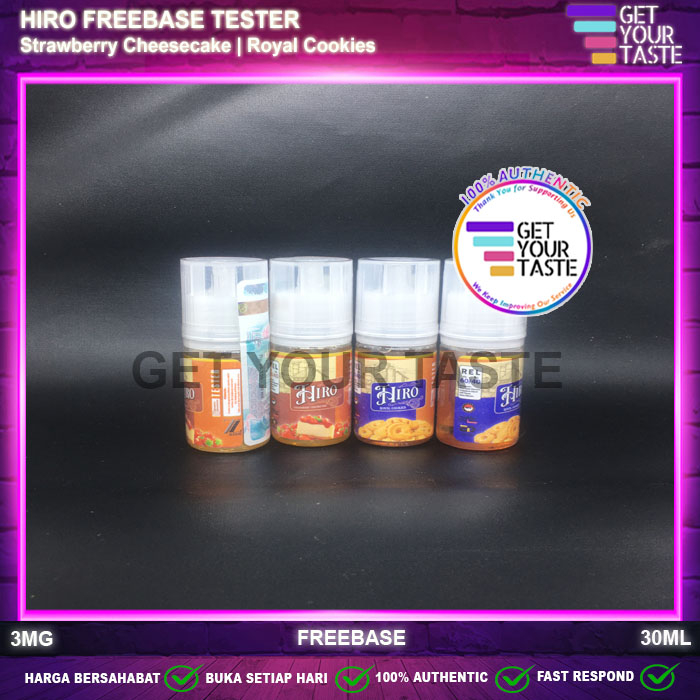 Liquid Hiro Tester Freebase 3MG 30ML by Jozojo Brew x Eliquid