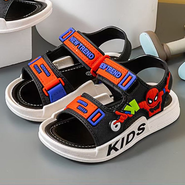 Sepatu SANDAL Anak Laki - laki SPIDER BOYS 2023 / Sandal Anak Karakter Spiderman Import Terbaru