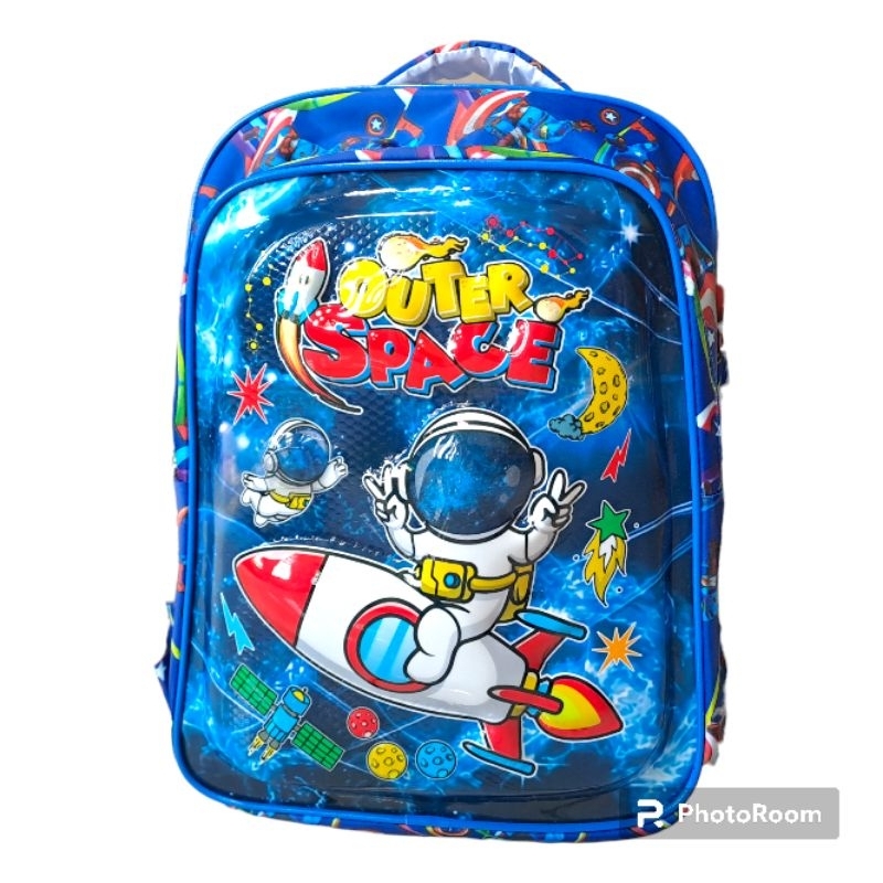 Tas Ransel sekolah karakter astronot berLED