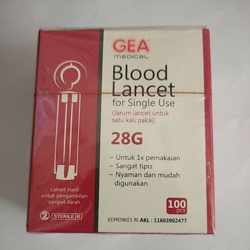 jarum lancet, jarum bekam, jarum tes gula darah, blood lancet 28G