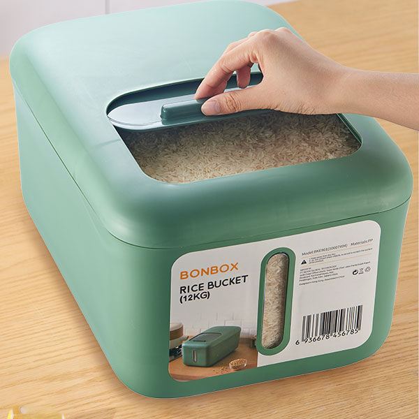 BONBOX Rice Bucket Kotak Penyimpanan Beras 12KG Food Grade BKE901