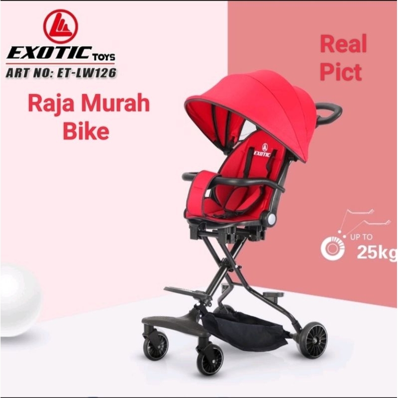 RK Magic Stroller Exotic LW 126 Sepeda Stroller Magic Exotic Rebah Bisa Putar