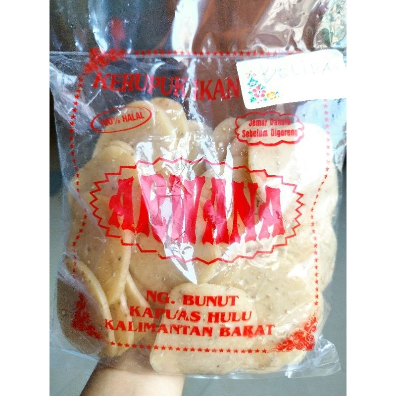 

Kerupuk Ikan Kering ASLI BELIDAK 100% Kapuas Hulu 500gr