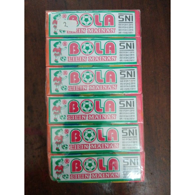 mainan anak lilin malam plastisin bola